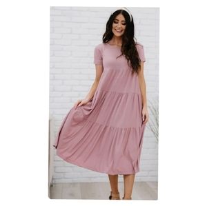 Zenana Tiered Midi Dress